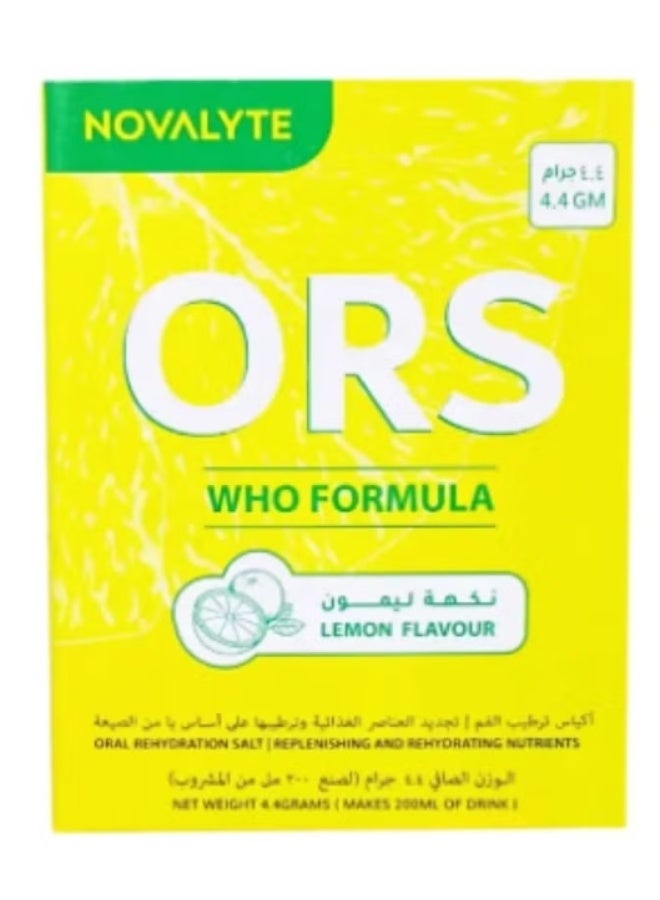 Novalyte 4.4g ORS Lemon Sachet 10s