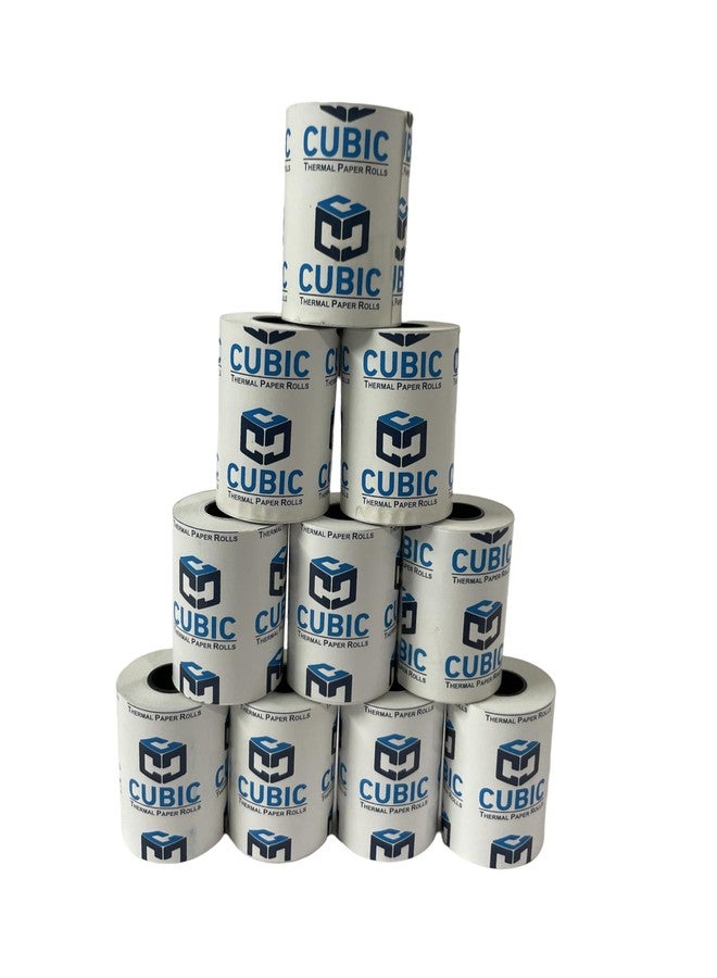 Cubic 57mm x 15m Thermal Paper Rolls - 55 GSM (Pack of 10) | Premium Billing Rolls for POS & Receipt Printers - Image 1
