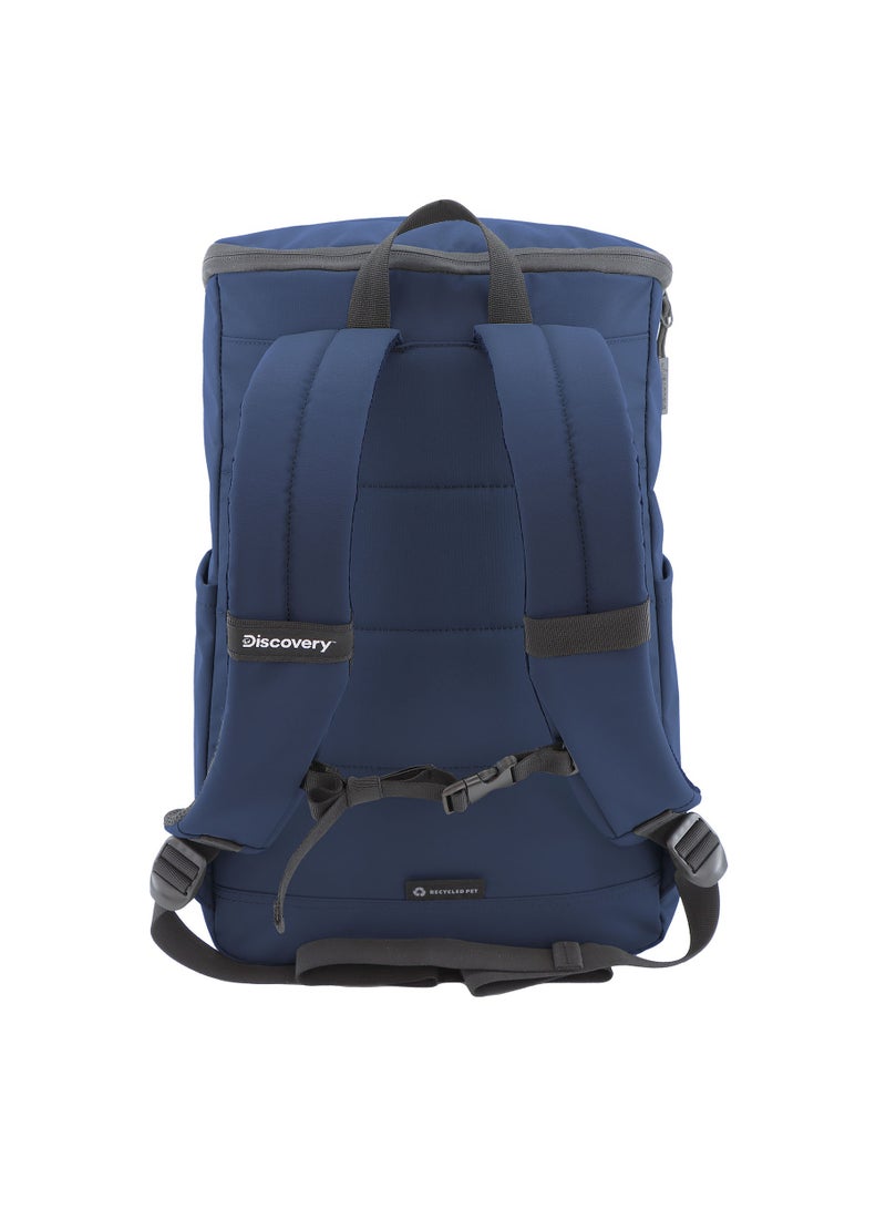 Discovery SHIELD RPET Polyester Top Zip Open Laptop Backpack Blue with Tablet Compartment, Casual Backpack 30L Large Capacity Laptop Bag Water-Resistant,Multi-pocket School Travel Business Bag - Image 4