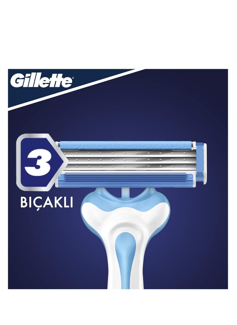 Gillette Gillette Blue3 Disposable Razor 6+2 Cool  - Image 3