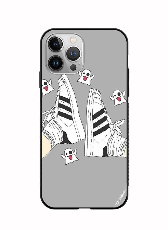 VR CREATIVE Protective Case Cover For Apple iPhone 12 Pro Max Black & White Shoe Design Multicolour - Image 1