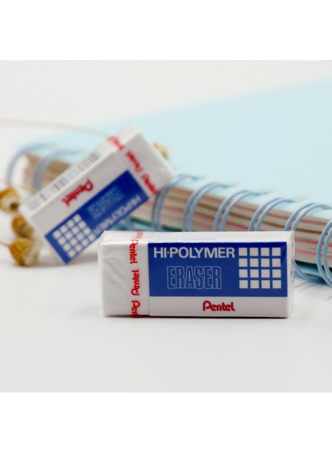 بنتل Pentel ممحاة عالية البوليمر لجمع الغبار، ممحاة الرسم للطلاب والأطفال، Zeh05، أبيض، عبوة من 4 قطع - Image 4