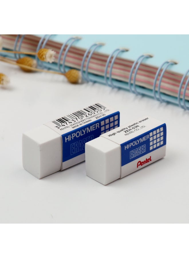 بنتل Pentel ممحاة عالية البوليمر لجمع الغبار، ممحاة الرسم للطلاب والأطفال، Zeh05، أبيض، عبوة من 4 قطع - Image 5