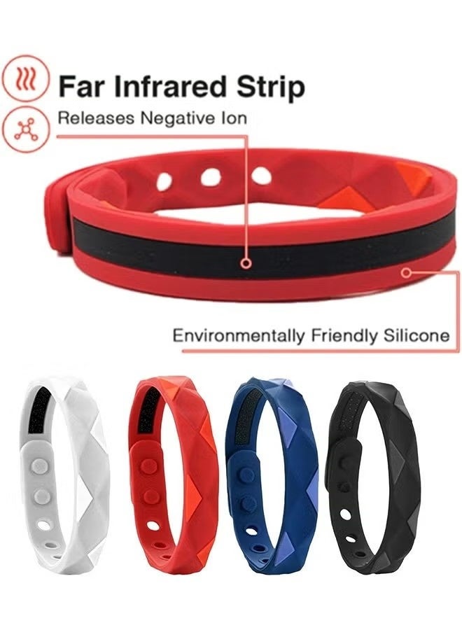 4 PCS Anti-static Wrist Strap, Adjustable Anti Static Silicone Sports Wristband, Flexible and Comfortable Design for Running and Workout - Image 3