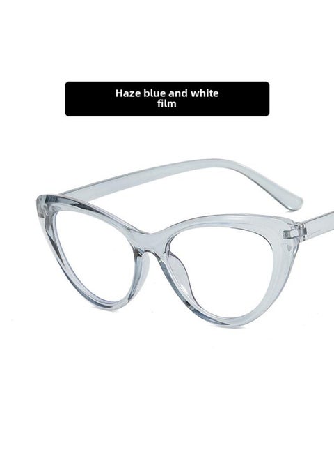 Mona Net Red Triangle Cat's Eye Anti-blue Light Glasses Frame New Butterfly Glasses Frame Can Be Equipped With Myopia Flat Lens
