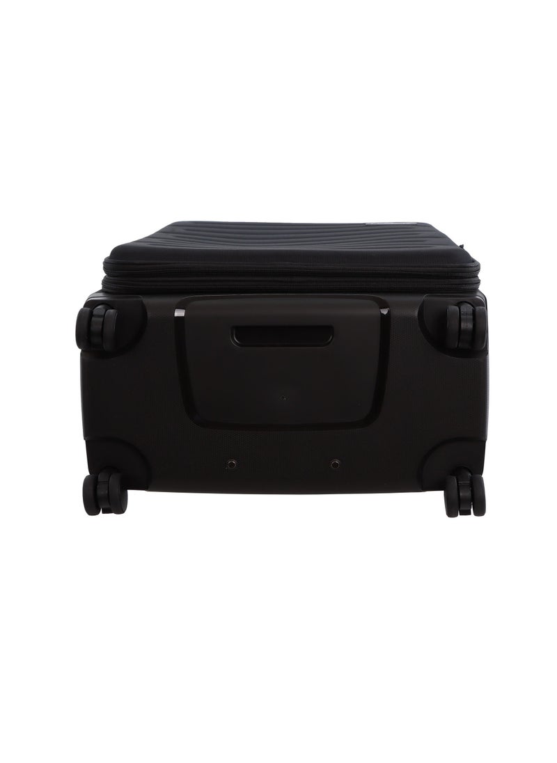 Discovery - Discovery Motion PP and Polyester Medium Check-In Luggage Black, Durable Lightweight Unbreakable Suitcase, 4 Double Wheel With TSA Lock Trolley Bag (24 Inch). - Image 1