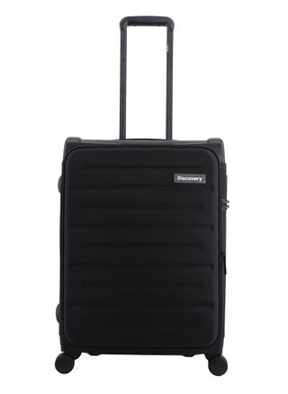 Discovery Motion PP and Polyester Medium Check-In Luggage Black, Durable Lightweight Unbreakable Suitcase, 4 Double Wheel With TSA Lock Trolley Bag (24 Inch). - pzsku/Z80B497DA1A77CA92AB8FZ/45/1746708198/3f481f38-1f01-4284-a42b-fd38673c4b77