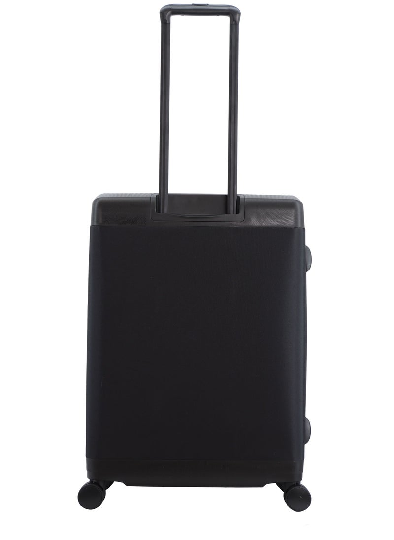 Discovery Motion PP and Polyester Medium Check-In Luggage Black, Durable Lightweight Unbreakable Suitcase, 4 Double Wheel With TSA Lock Trolley Bag (24 Inch). - pzsku/Z80B497DA1A77CA92AB8FZ/45/_/1720616014/0819ad97-9d25-4929-a346-db686bbede47