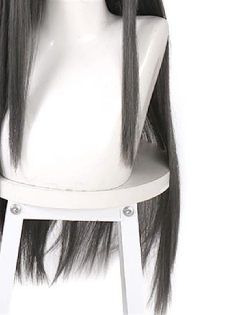 Puella Magi Madoka Magica Xiao Meiyan COS wig black long straight transformation fight cosplay wig costumes dress up wig