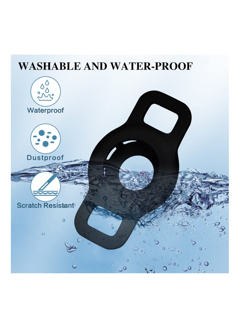 KASTWAVE 2 Pack Case for Airtag 2021, for Airtag Dog Collar Holder, for Airtag Cat Collar Case with Anti-Lost Design for Cat Dog Collars Small Pet Puppy Loop & Backpack Bag Straps - Image 3