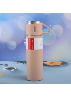 304 Stainless Steel Vacuum Flask Double-Wall Travel Mug Pink single Cup 500ml