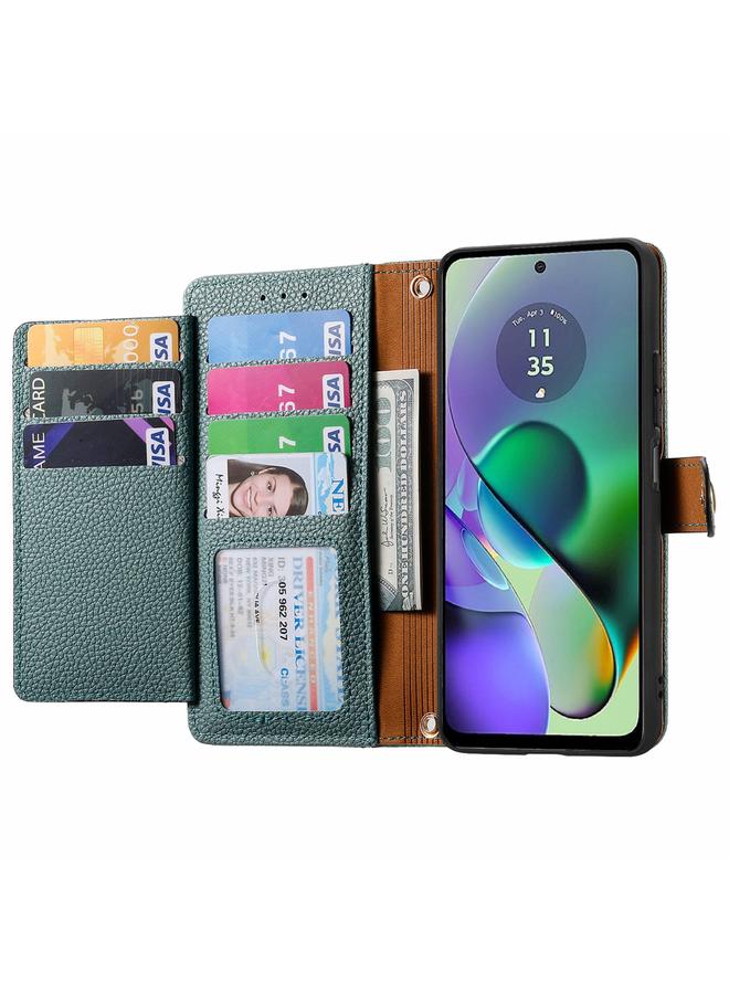 اس-توب جراب لهاتف Motorola Moto G54 جراب هاتف جلدي مزود بسحاب وحزام - Image 3