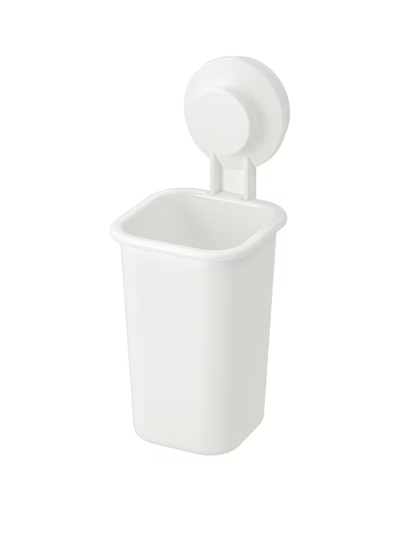 Toothbrush holder with suction cup white - Image 3