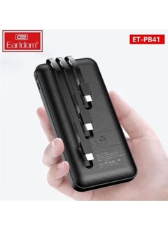 10000.0 mAh Power Bank with 3 Wire In-Built Charging Cable And LCD Display Black - pzsku/Z80B4DADFC3B8299E553DZ/45/_/1734961773/6666b7e5-610a-4885-95c9-c68cf295107d