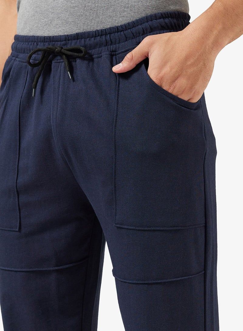 Seventy Five Basics Elastic Hem Panel Detail Oversized Joggers - Image 4