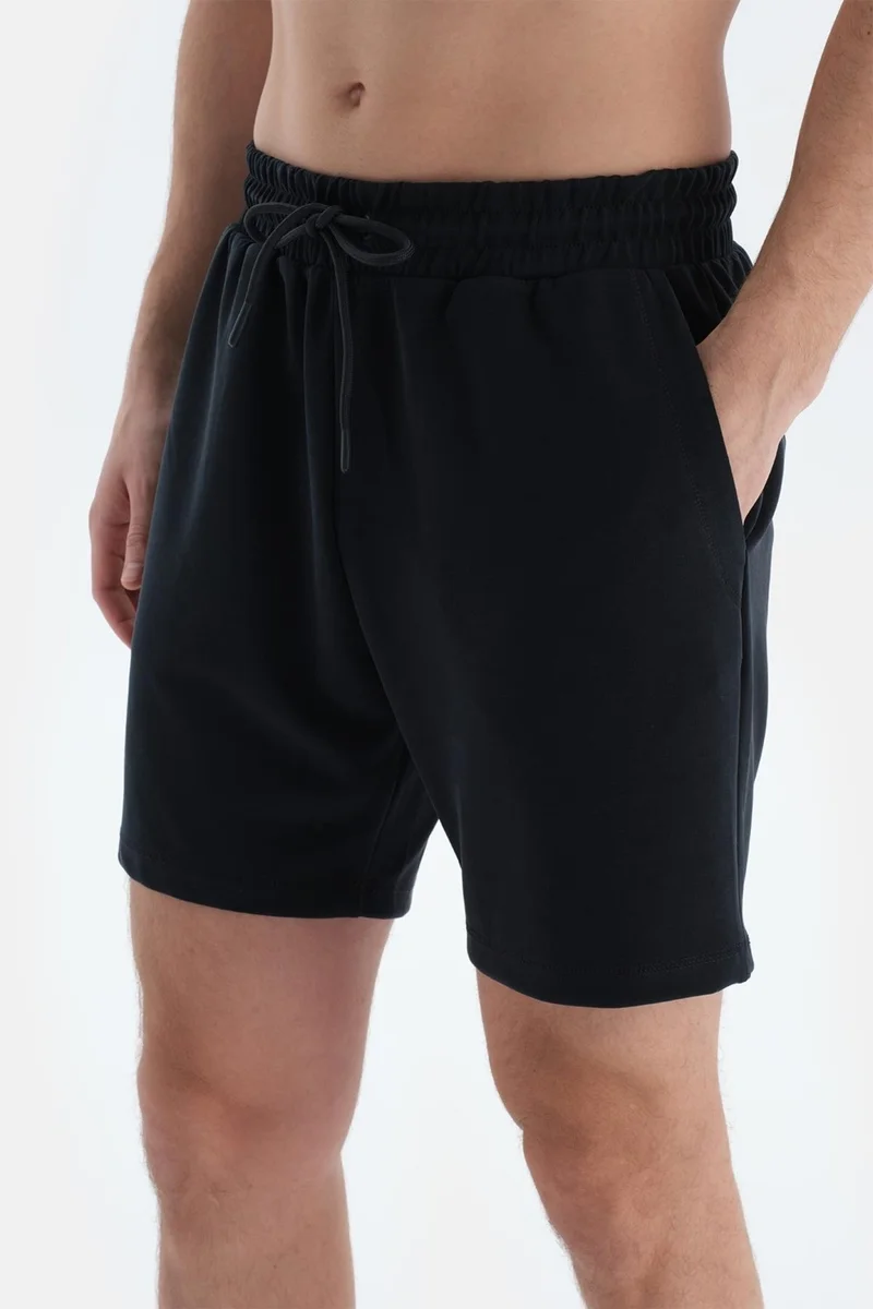 داجي Black Men's Modal Blend Shorts
