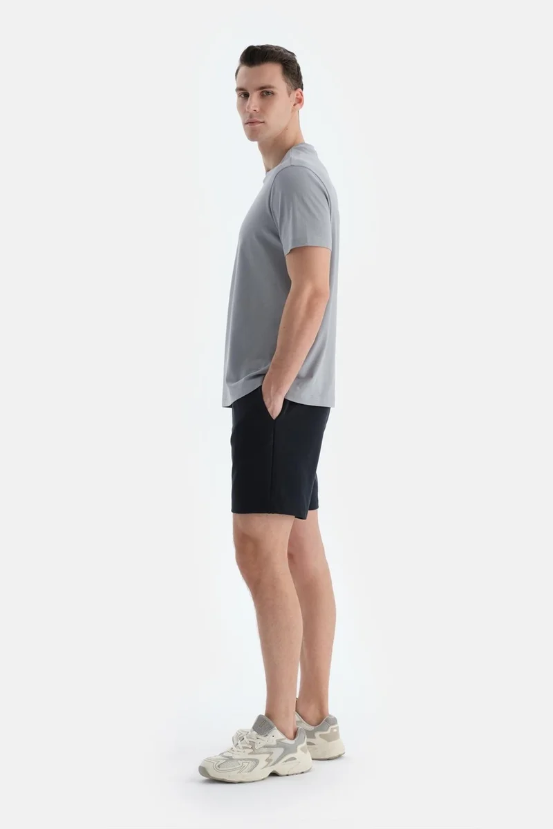 داجي Black Men's Modal Blend Shorts