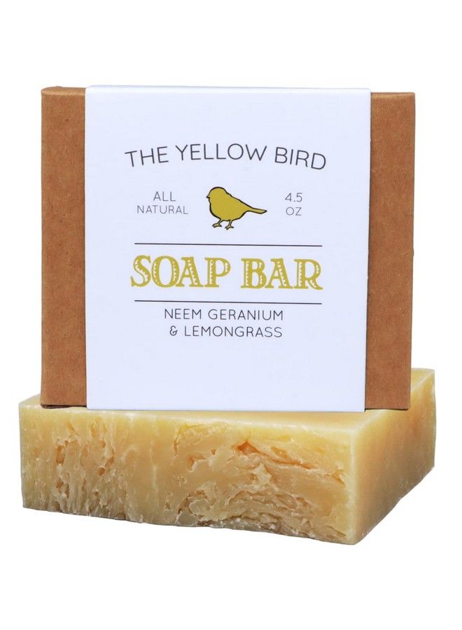 The Yellow Bird Natural Bar Soap (Neem Geranium Lemongrass 1 Bar) - Image 1