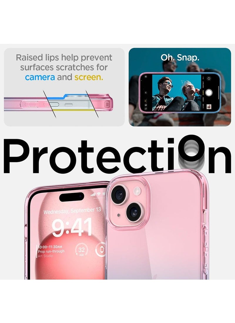 Spigen - Liquid Crystal for iPhone 15 Case Cover - Gradation Pink - Image 1