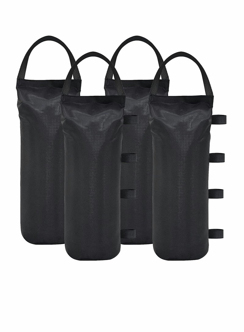 Generic 4-Pack Extra Large 112 LBS Pop Up Canopy Weights Sand Bags for Instant Tents - Durable Black (Sand Not Included)  - Image 1