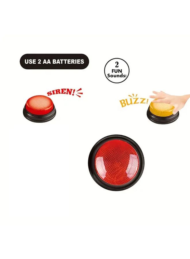 2pcs Interactive Game Light Pat a Bang Alarm Toy with Sound for Quick Answer Games Holiday Party Classroom - Image 3