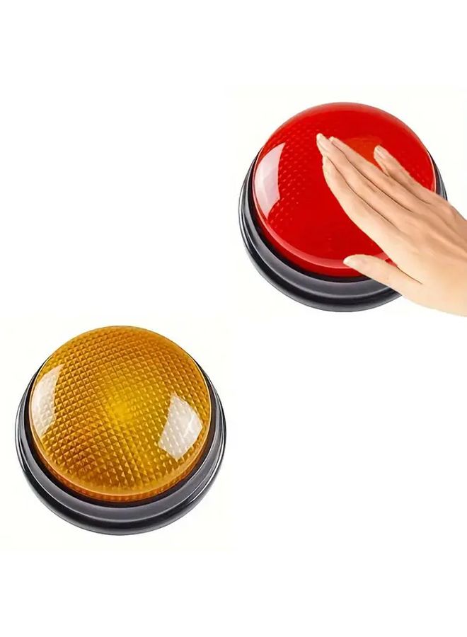2pcs Interactive Game Light Pat a Bang Alarm Toy with Sound for Quick Answer Games Holiday Party Classroom - Image 1