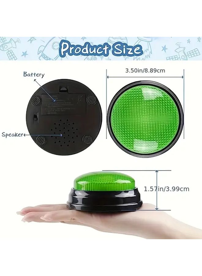 2pcs Interactive Game Light Pat a Bang Alarm Toy with Sound for Quick Answer Games Holiday Party Classroom - Image 2