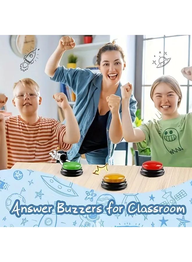 2pcs Interactive Game Light Pat a Bang Alarm Toy with Sound for Quick Answer Games Holiday Party Classroom - Image 5