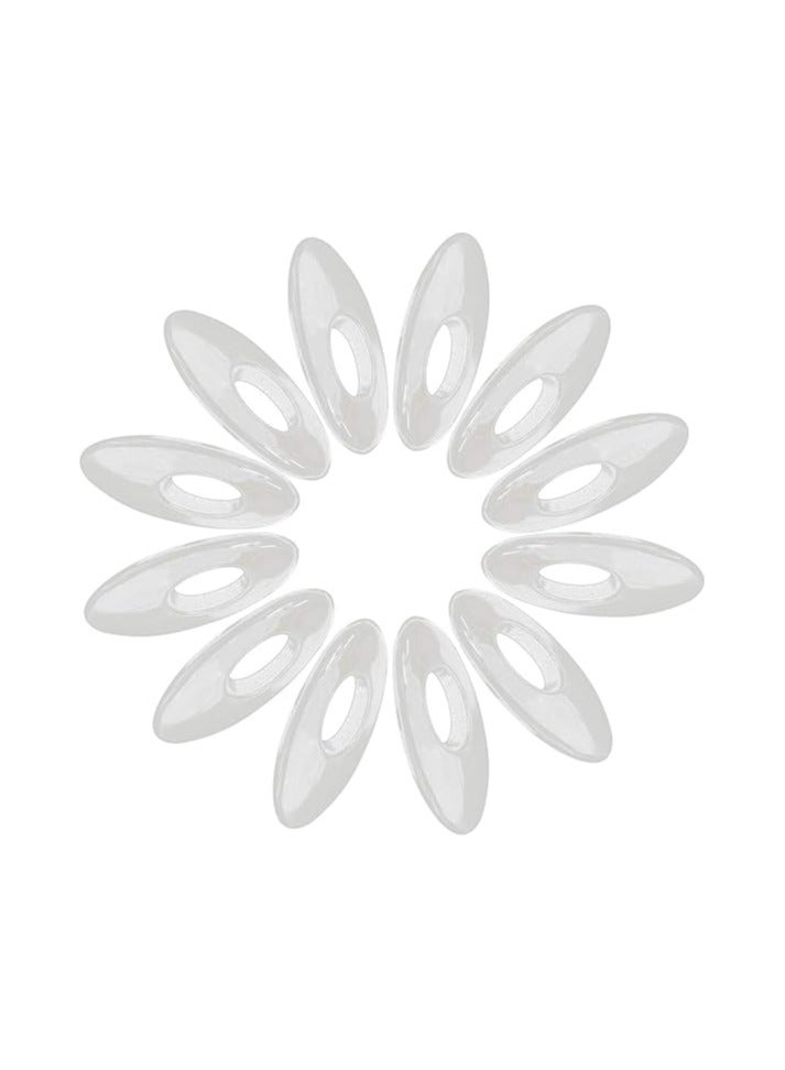 Sky Shine 12PCS Essentials Straight Hijab Pins – Fashion Safety Pins for Scarves, Clothing & Baby Nappies – Secure Locking Brooch Clips for Women White Color