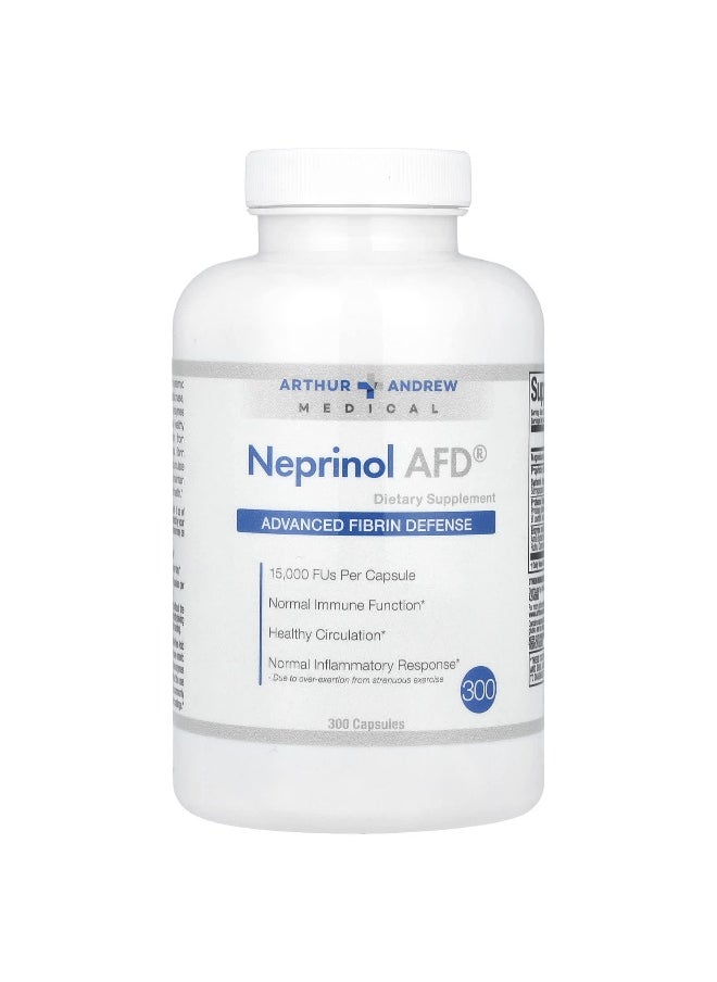 Arthur Andrew Medical Arthur Andrew Medical, Neprinol AFD®, Advanced Fibrin Defense, 300 Capsules  - Image 1
