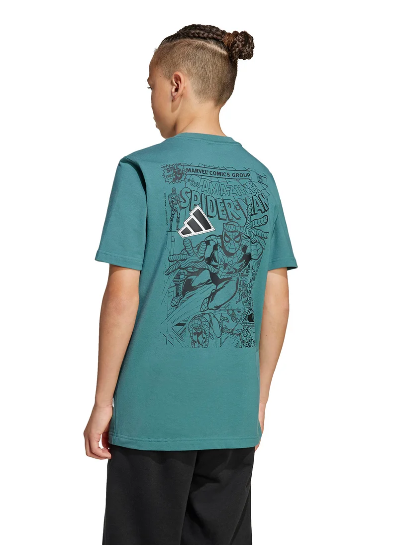 Adidas Youth Marvel Spider Man Graphic T-Shirt