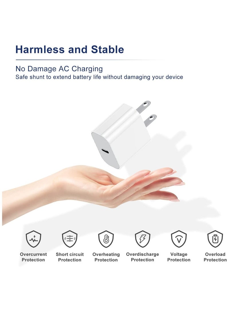 General 20W Wall Charger Plug Block with USB C to Lightning Cable Cord 2M, iPhone 14 Charging Block Power Adapter Cube for iPhone 14 Pro Max/13 Pro/12 Mini/11,iPad  - Image 5
