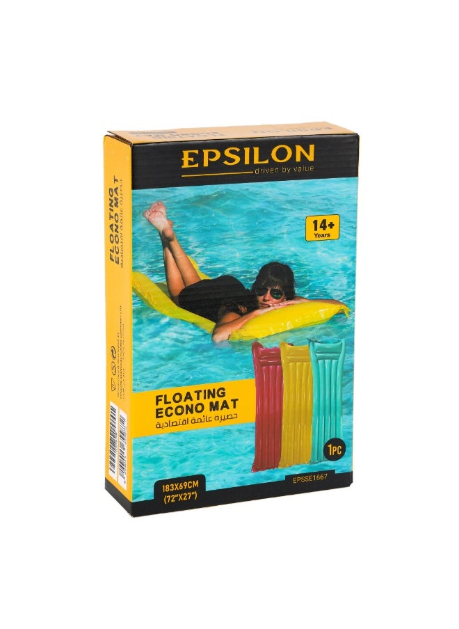 Epsilon Epsilon Floating Econo Mat- 183x69 cm (72x27"), Safe Pool Float, for 14+ Years/ PVC-Free, Perfect for Beach, Pool, Water Play | EPSSE1667  - Image 3