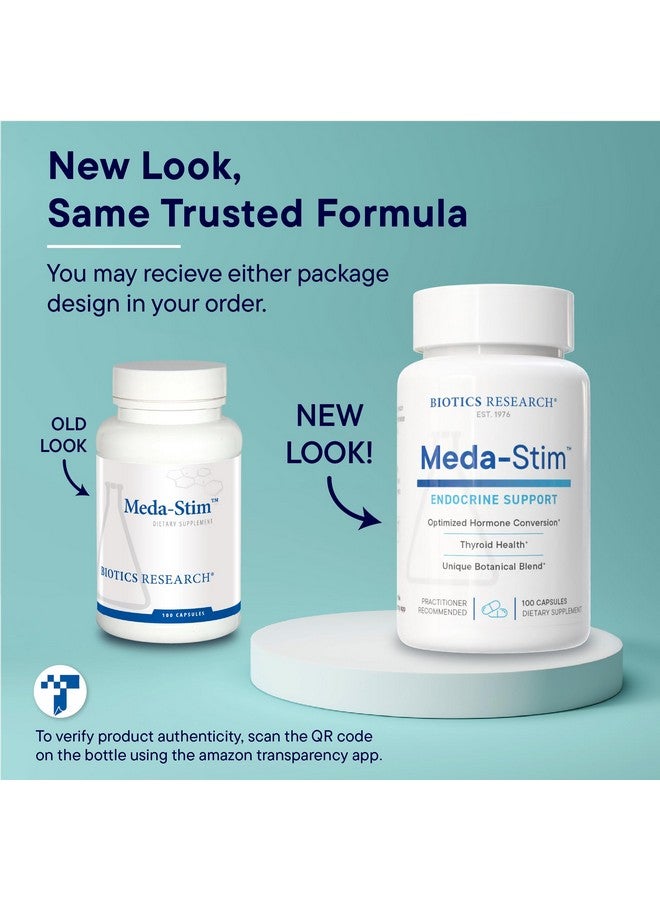Biotics Research Meda Stim Support Endocrine Function, Nutritional Support for the Thyroid Gland, Healthy T3, T4, Thyroxine Levels, Metabolic Health, Contains Iodine, Selenium, Magnesium, 100 Capsules - Image 3