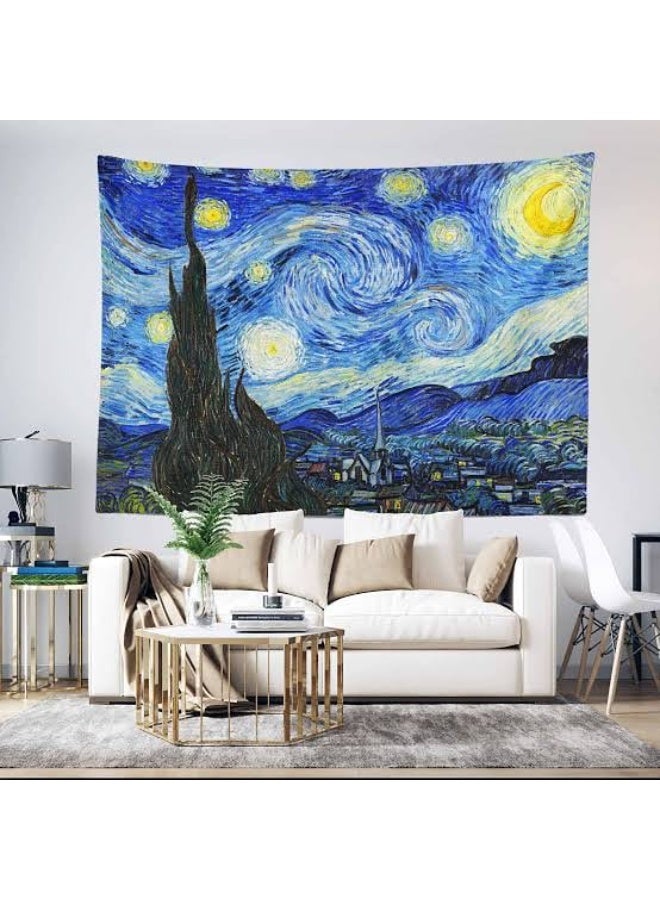 Starry Night Tapestry [Vincent Van Gogh]Length 200 x 150 Width CM - Image 2