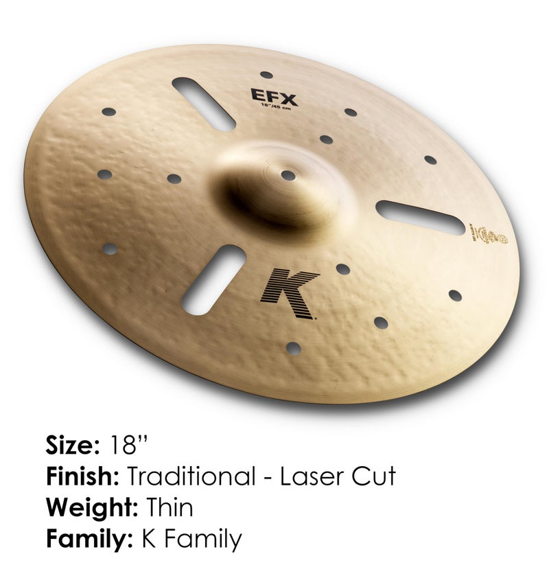 Zildjian K Series EFX Crash Cymbal - 18 Inches - Image 2