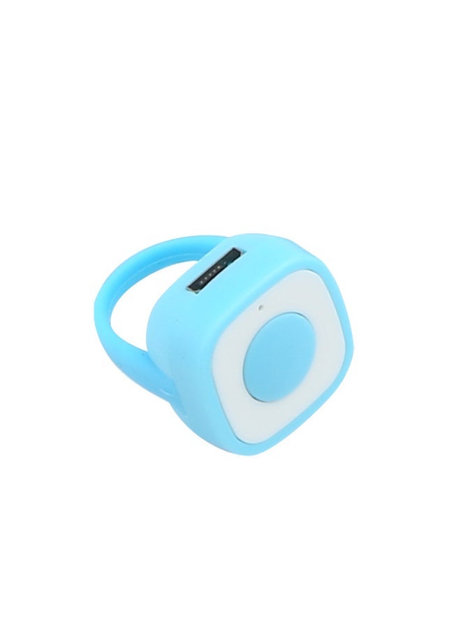 Fingertip TikTok Flip Device Fast Finger Ring Bluetooth Remote Control Mobile Phone Selfie Device With Like Photo Video Function-Color:Single Jian-Blue - Image 5