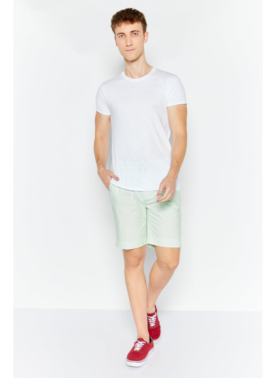 Sorbino Men Solid Basic Shorts, Lime Green  - Image 2