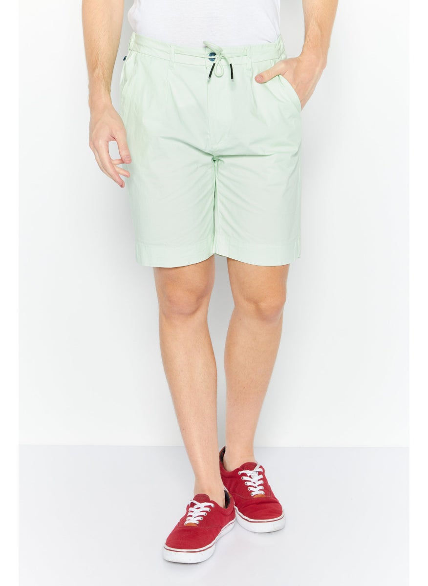Sorbino Men Solid Basic Shorts, Lime Green  - Image 1