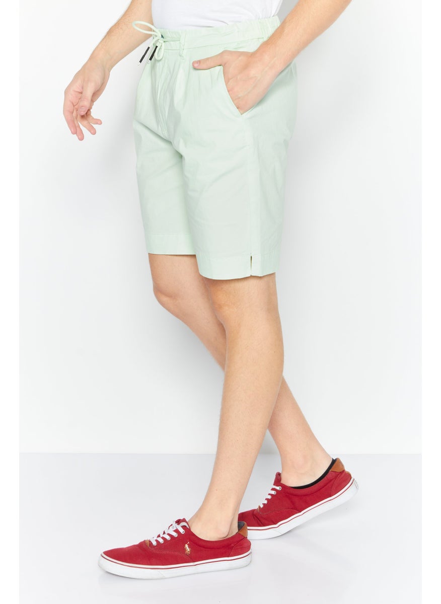 Sorbino Men Solid Basic Shorts, Lime Green  - Image 3