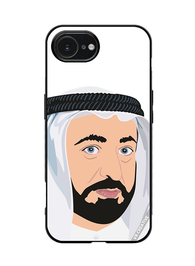 VR CREATIVE Protective Case Cover For Apple iPhone 16e Sheikh Sultan Bin Mohammed Bin Sultan Al Design Multicolour