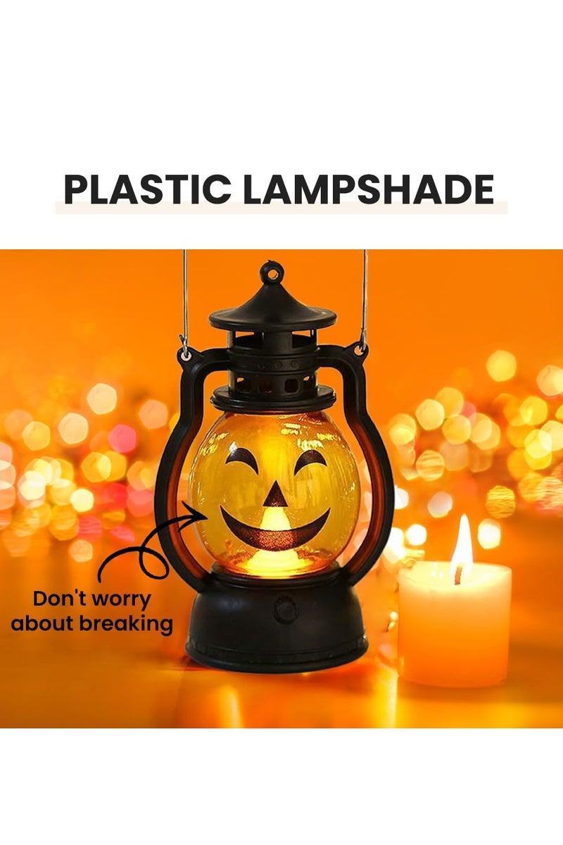 Chielor 3 Pcs Handheld Pumpkin Lights, 2025 New Halloween Pumpkin Lantern Spooky Pumpkin LED Lights, Portable Pumpkin Lamp with Flameless Candle Outdoor for Halloween Party Decoration Battery Operated - Image 5
