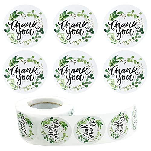 Suartus Bee Thank You Stickers 500 Pieces Bumble Bee Stickers Birthday Party Stickers Baby Shower Favors for Jars Bottle Round Bee Honey Sticker Baby Bee Theme Party Thanks Labels Decorations - Image 1