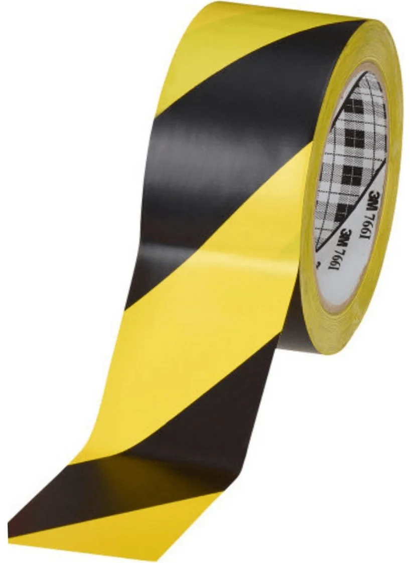 3M ™ 766I General Purpose Vinyl Tape, Yellow/black (50MM x 3 )