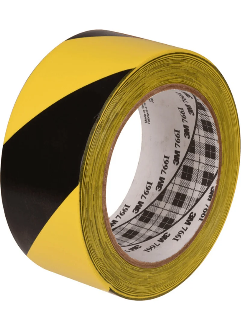 3M ™ 766I General Purpose Vinyl Tape, Yellow/black (50MM x 3 )