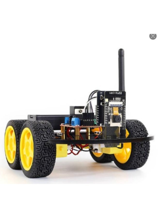 robotgcc ESP32-CAM 4WD Camera Robot Car with WiFi Video Streaming | Real-Time Remote Monitoring & Mobile Control | Programmable DIY Smart Robot Vehicle for Arduino Learning, IoT Projects & STEM Education - Image 2