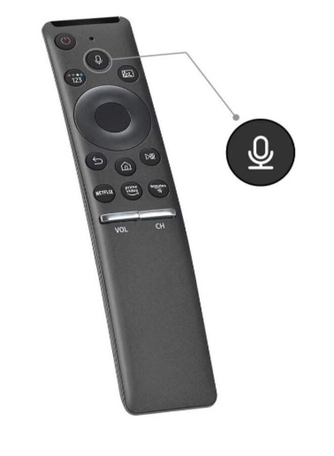 Remote for Samsung Smart TV Voice Mic Bluetooth Replacement Controller BN59-01312A and Samsung 4K 8K UHD Curve TV, Samsung 6 7 8 Series LED LCD QLED 32 40 43 45 49 50 55 60 inch TV