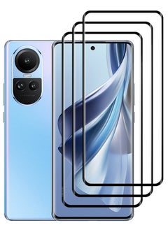CATANES 3 Pack For Oppo Reno10 Screen Protector Full Coverage Screen Protector Clear Anti-Bubble Shield Tempered Glass Screen Protector  - Image 2