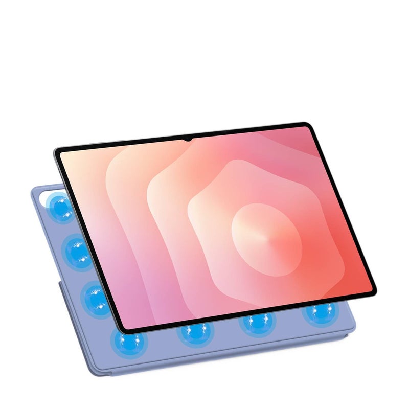 حافظة سامسونج تاب متوافقة مع Samsung Galaxy Tab S11 Ultra / Samsung Galaxy Tab S11 باللون أخضر مع غطاء حماية ووظيفة حامل وحمل يومي للتابلت بوظيفة حامل Samsung Tab خفيف الحمل - Image 3