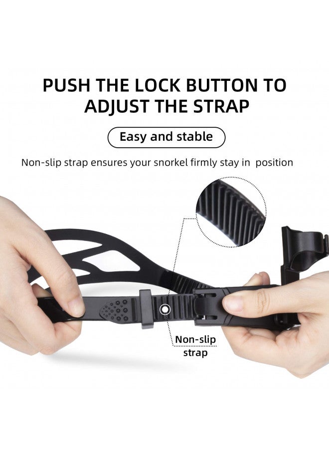 Seago سنوركل سيغو للسباحة، سنوركل أمامي جاف للسباحين للبالغين والشباب، معدات تدريب السباحة في المسبح والمياه المفتوحة مع وسائد رأس مريحة وفم مصنوع من سيليكون آمن للطعام - Image 4